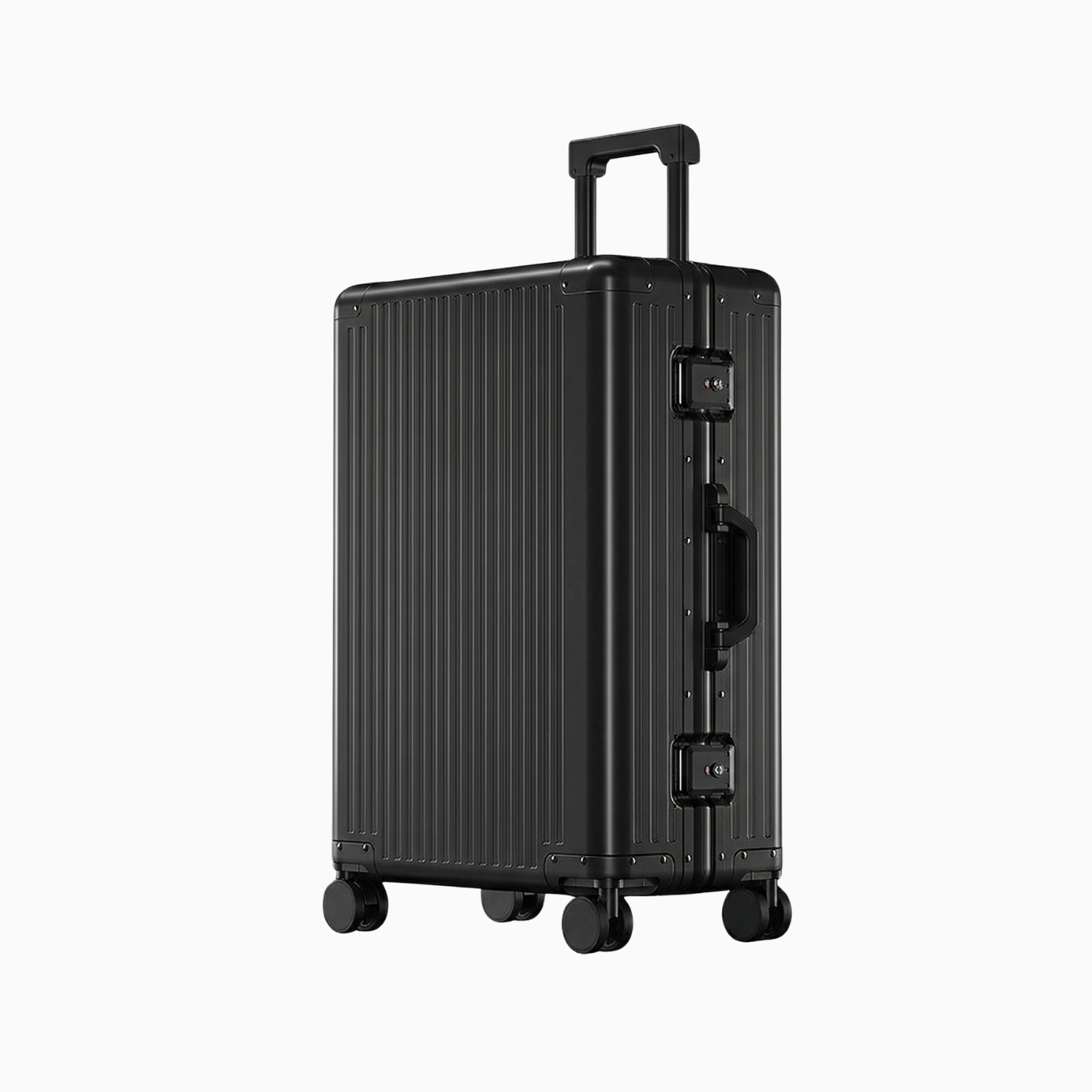 Valore Aluminum Suitcase Black