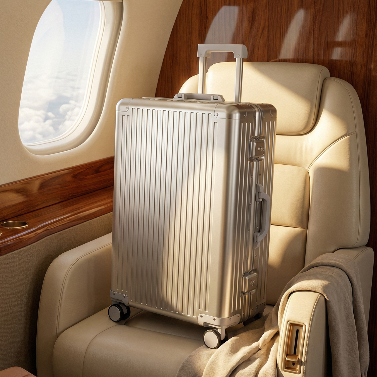 Valore Aluminum Suitcase Silver